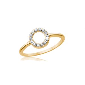 Ring i Guldbelagt sølv