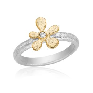 Samlering med blomst