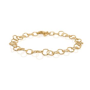 Armbånd i guldbelagt sølv