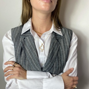 Feminin ring i sort sølv