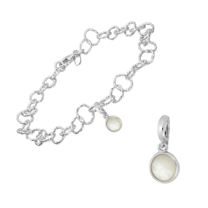 Klips til armbånd med perlemor