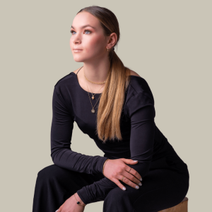 Armbånd i guldbelagt sølv med sort onyx