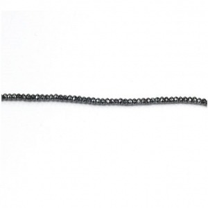 Før 375,- Hæmatit kæde med facetter og sølvlås